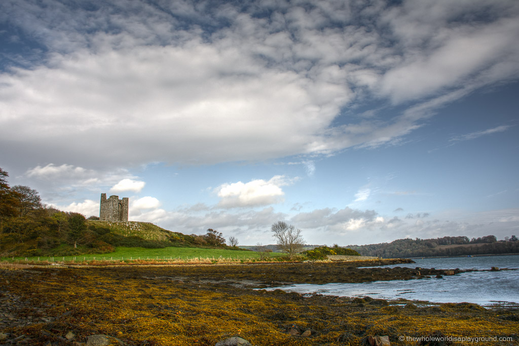 Winterfell & Robb's Camp at Audley's Field, Strangford Lough. Image credit www.thewholeworldisaplayground.com.