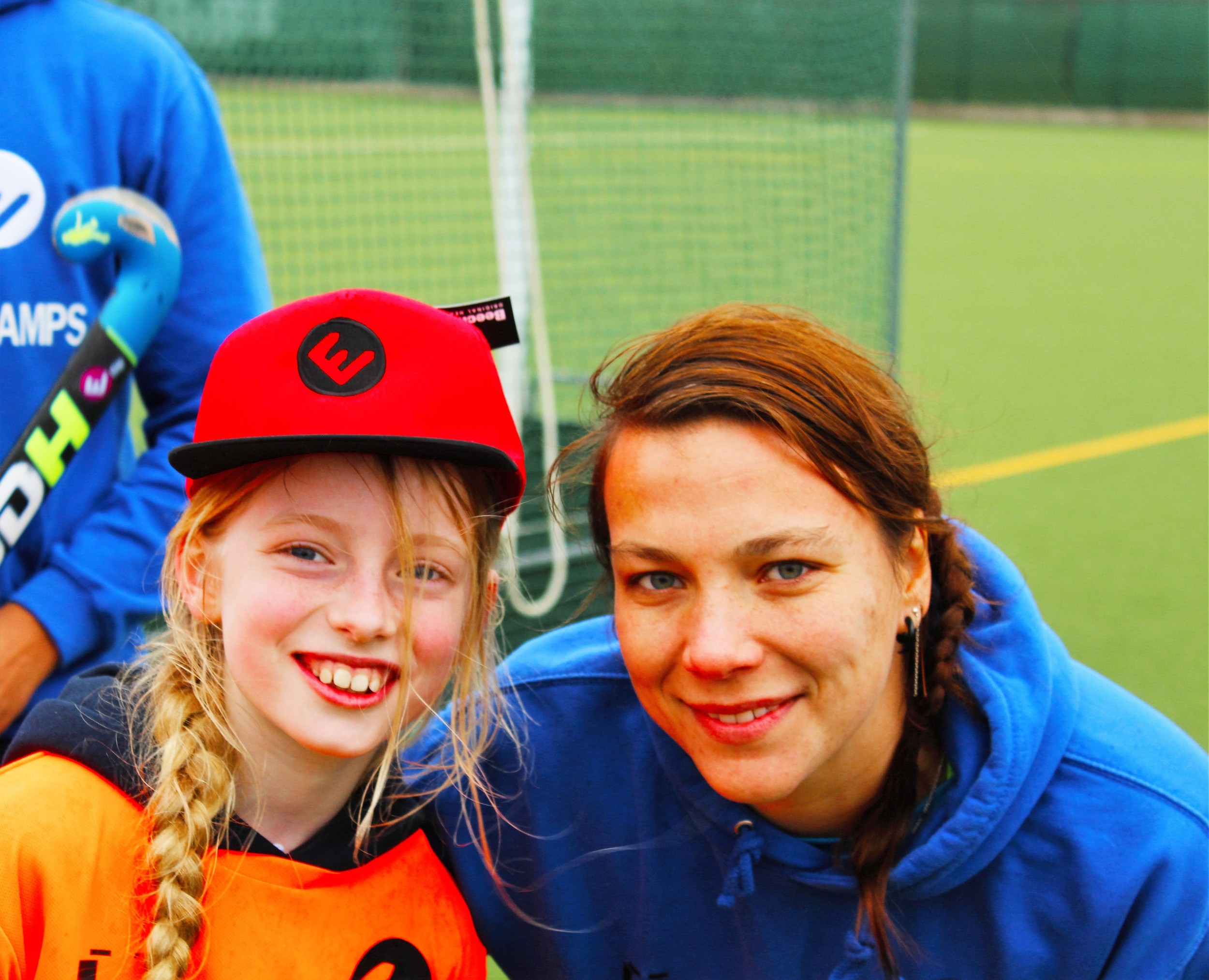  Prizewinner Rachel Crook with EVO coach, Czech Republic international &amp; Supersixes Indoor Champion Bara Kavanova 