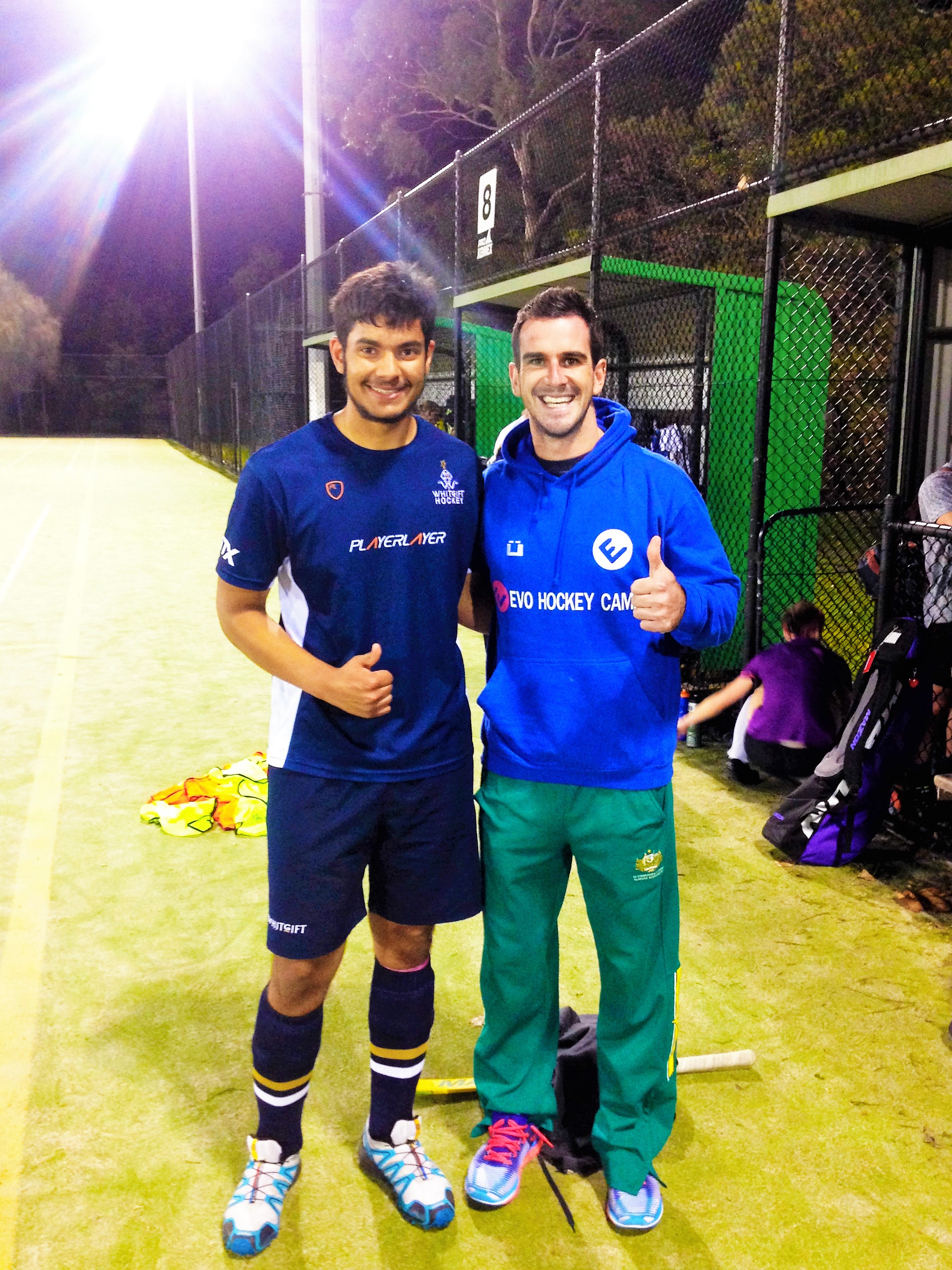 Johann with Australian legend Kieran Govers