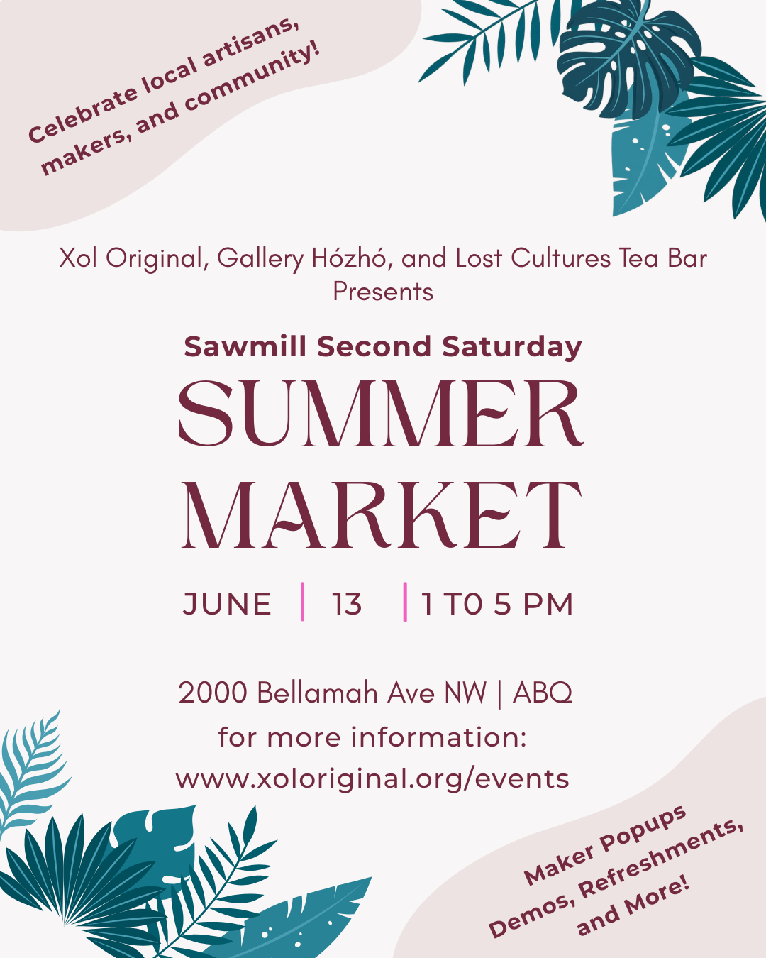 Sawmill Second Saturday Summer Market
