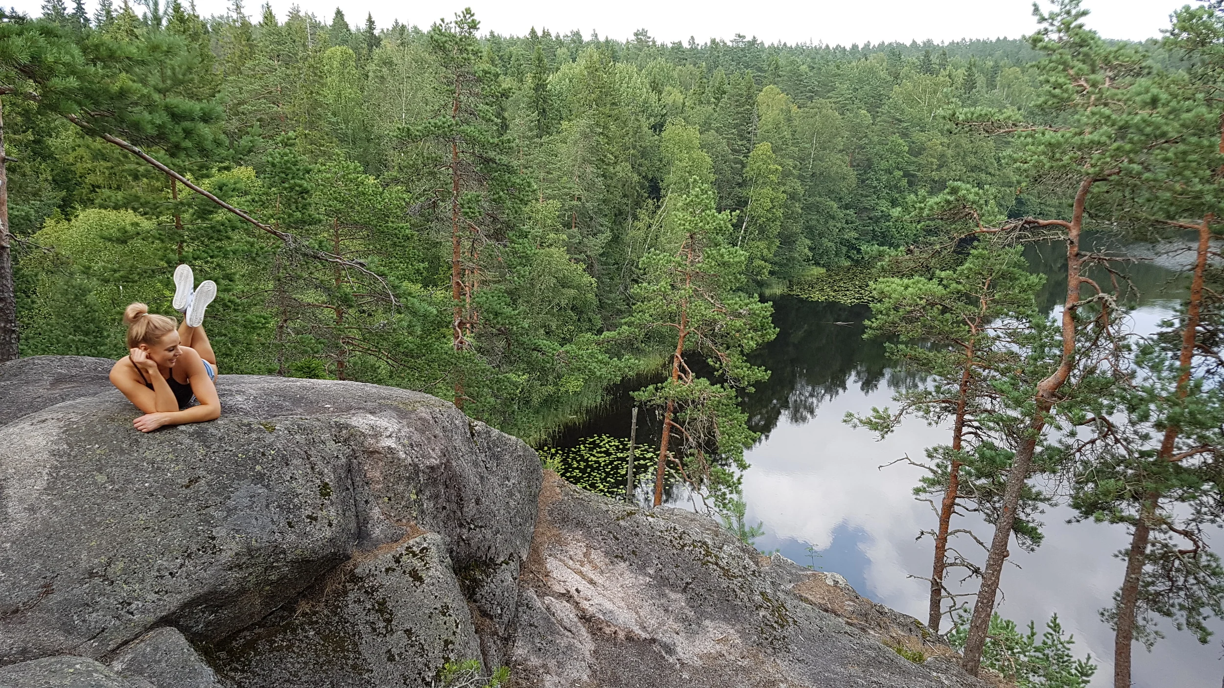 Kiivettiin vuorelle.