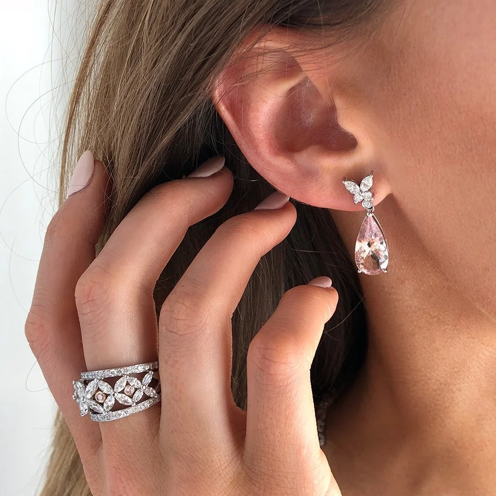 Morganite Earrings and Diamond Ring.jpeg
