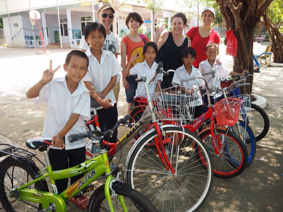 Our first 5 bikes which kick started our project pushbike on our last visit in 2015 read about it here