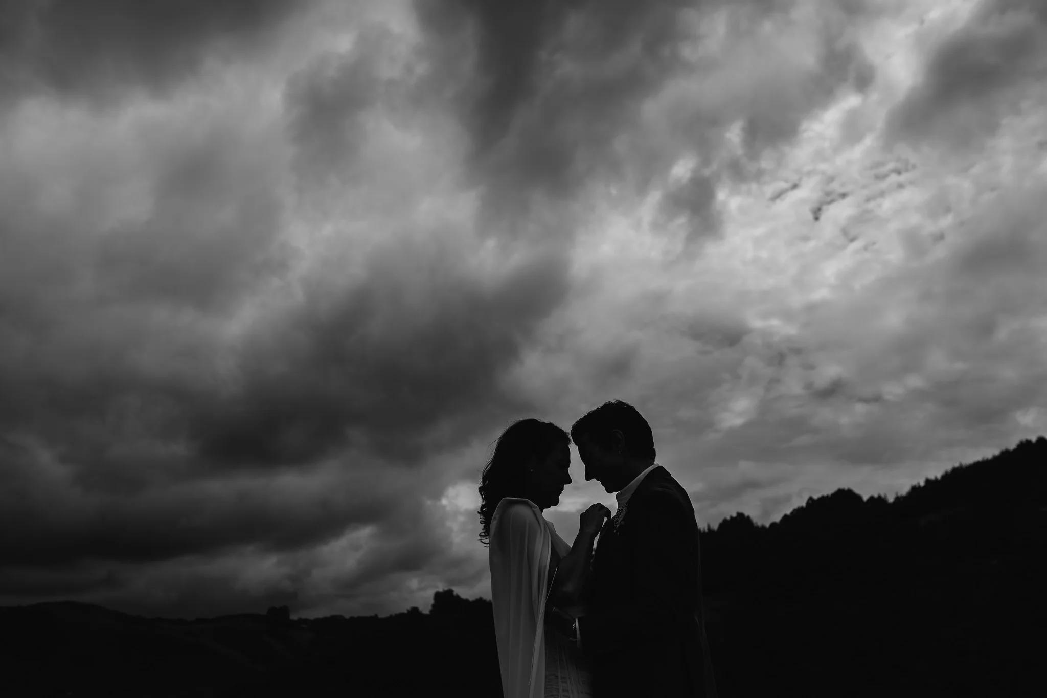 Very tired by the end of our wedding day in New Zealand, but a really nice loved up tired Image by Free the Bird