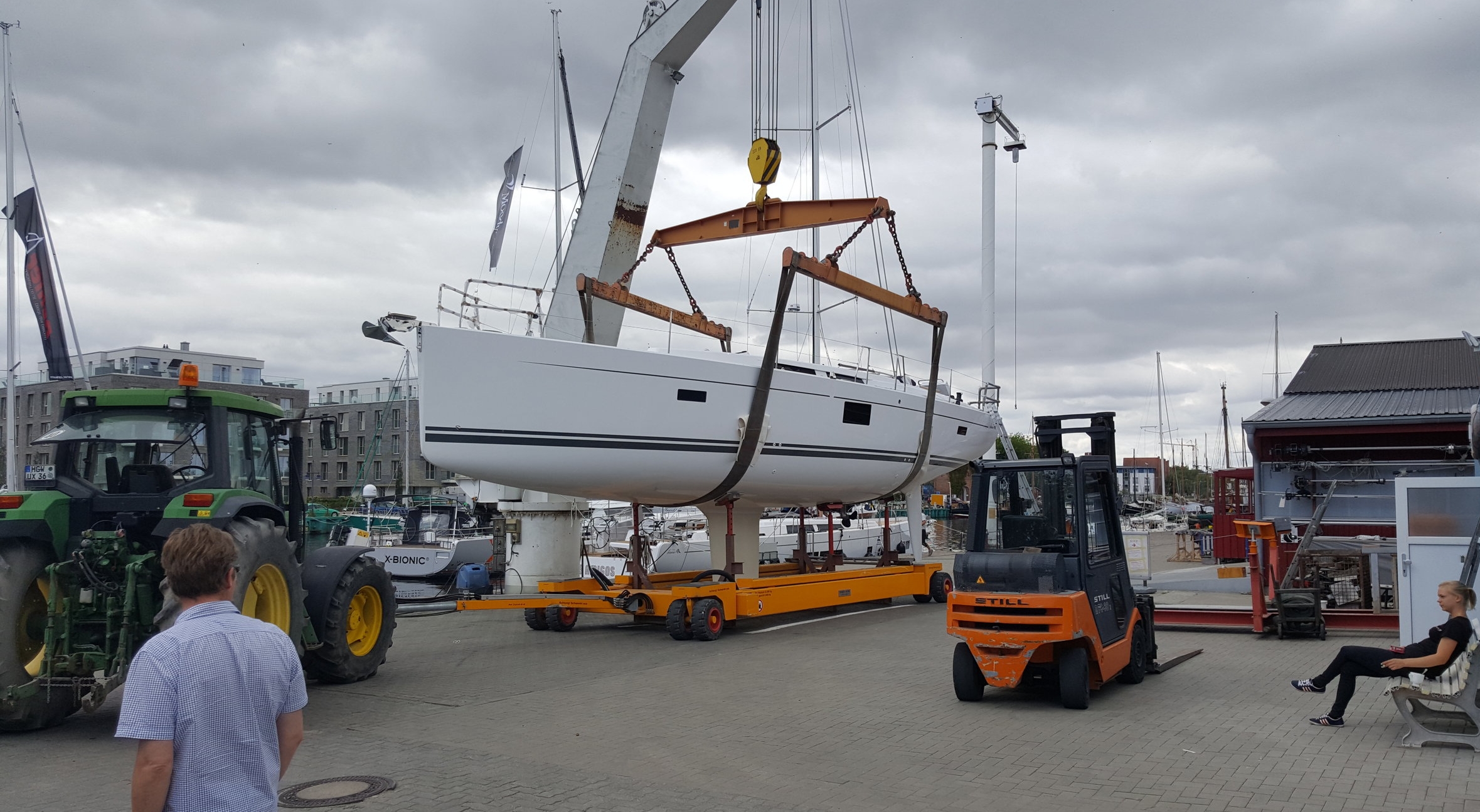 Ny Hanse 455 klar for sjøsetting og rigging