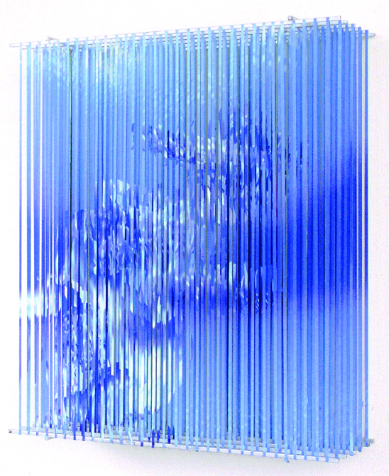 Aesthetics of Drowning. 175 +60 + 19cm. Shredded print, metal. Preus Museum, Horten.