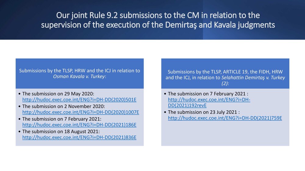 2Execution of the Demirtas and Kavala judgments and Turkey's judicial tactics PP final-1.jpg