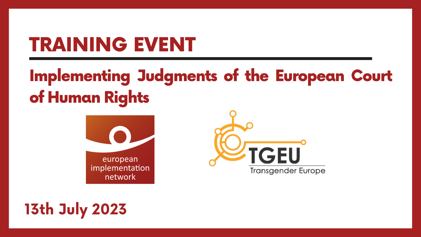 Webinar: From Court to Practice: Implementing European Court of Human Rights Rulings