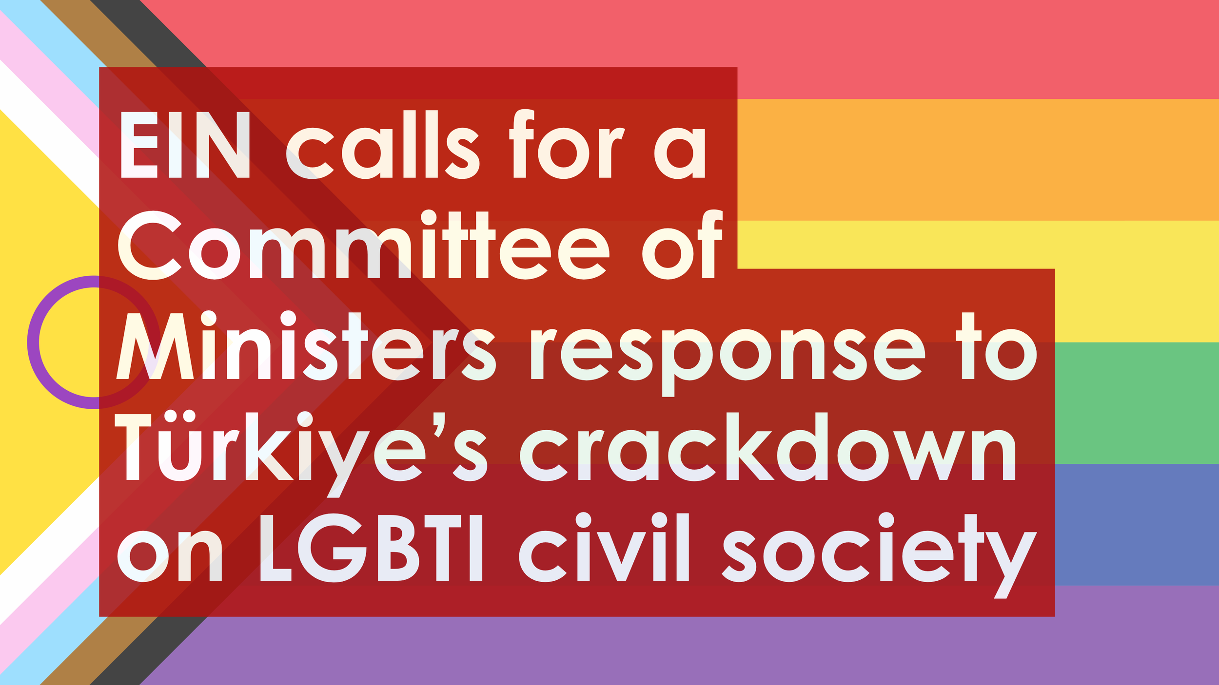 Statement - Türkiye's escalating crackdown on LGBTI+ civil society calls for a clear response from the Committee of Ministers&nbsp;