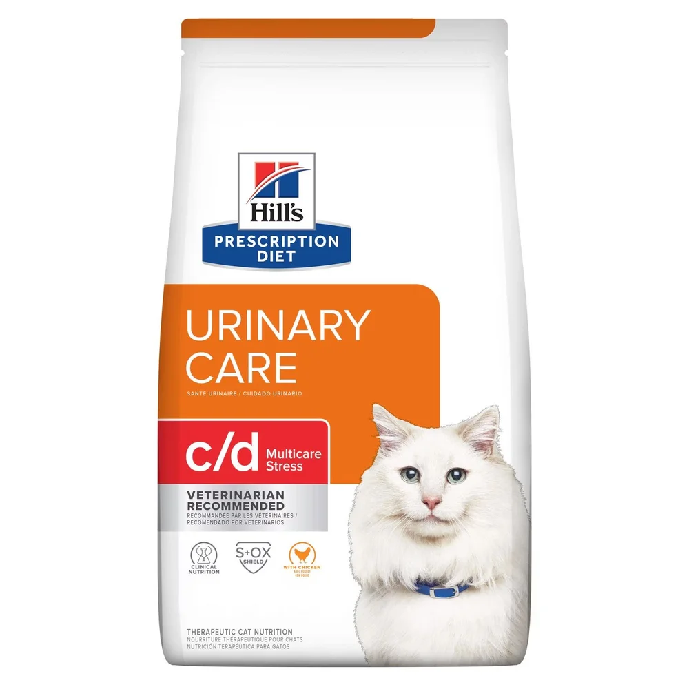 Hill's Prescription Diet c/d Urinary Multicare Stress Cat Dry (Chicken  Flavour) — Bankstown Veterinary Hospital