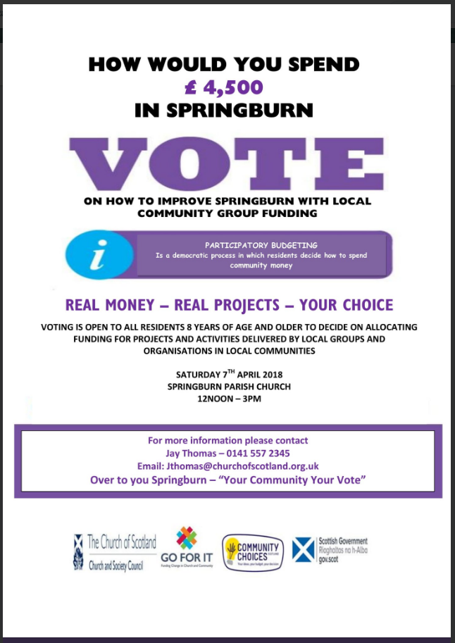 Your Community Your Vote: Springburn Parish Church 