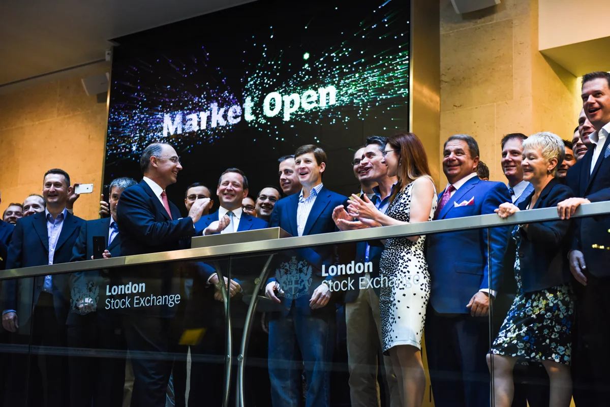 THE LONDON STOCK EXCHANGE LAUNCH OF SOPHOS.