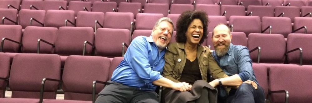 Azuka Theatre Producing Artistic Director Kevin Glaccum, Founder and Director of How We Got On Raelle Myrick-Hodges, and Co-Founder & Marketing Director Mark H. Andrews