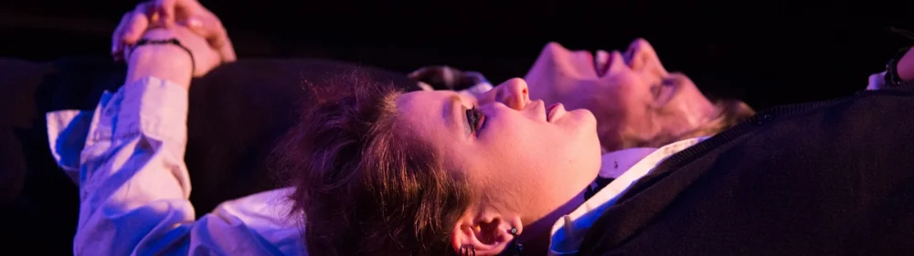 Hannah Parke &amp; Nicholas Scheppard in Moth (2016). Photo by Johanna Austin/AustinArt.org