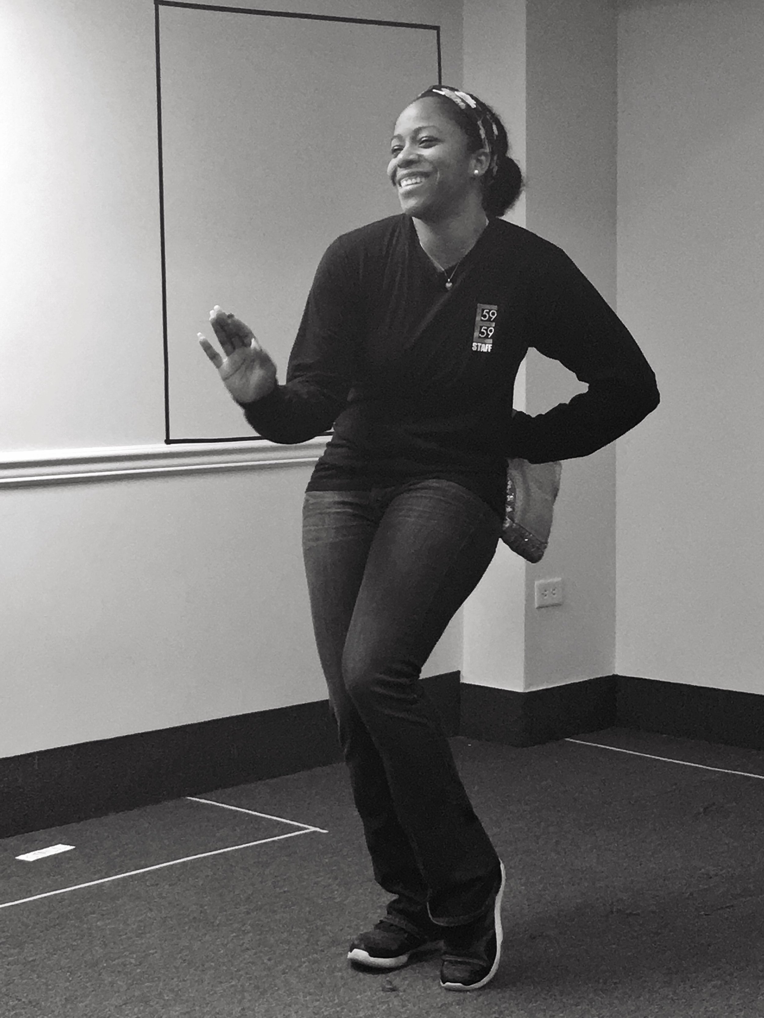 Danielle Leneé (Aisha) poses