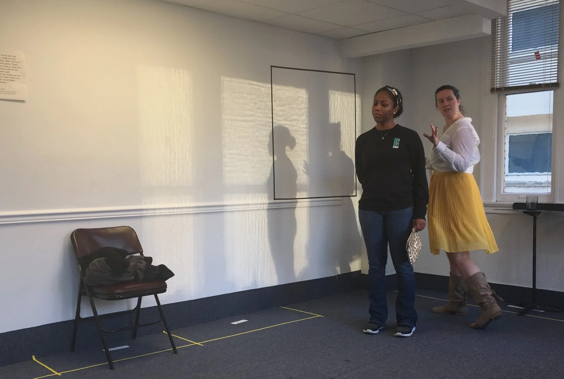 Danielle &amp; Brandi in rehearsal