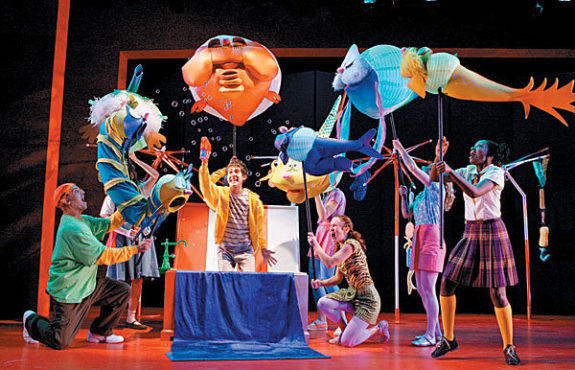 A staging of Seussical at the Lucille Lortel Theatre; photos by Joan Marcus