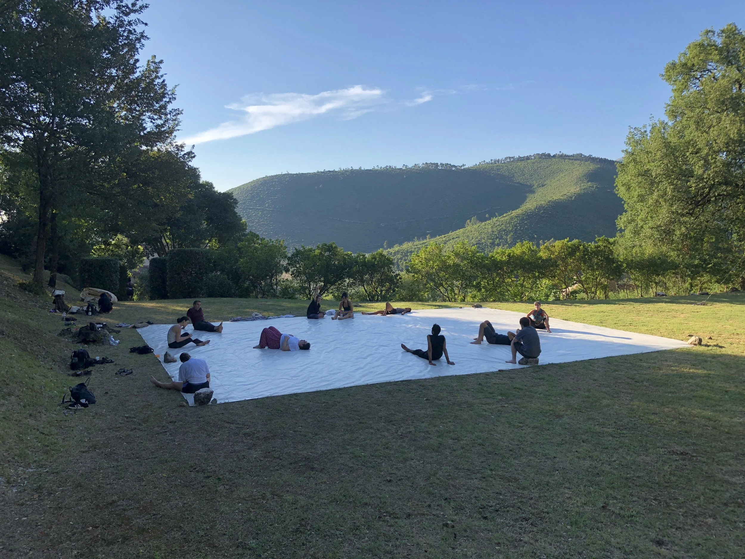 The stunning setting for a movement class at LaMaMa