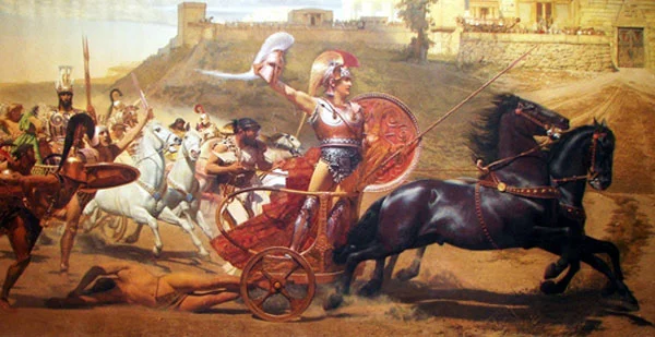 The Trojan War begins. Or, ends, for that guy on the ground. - Lucas