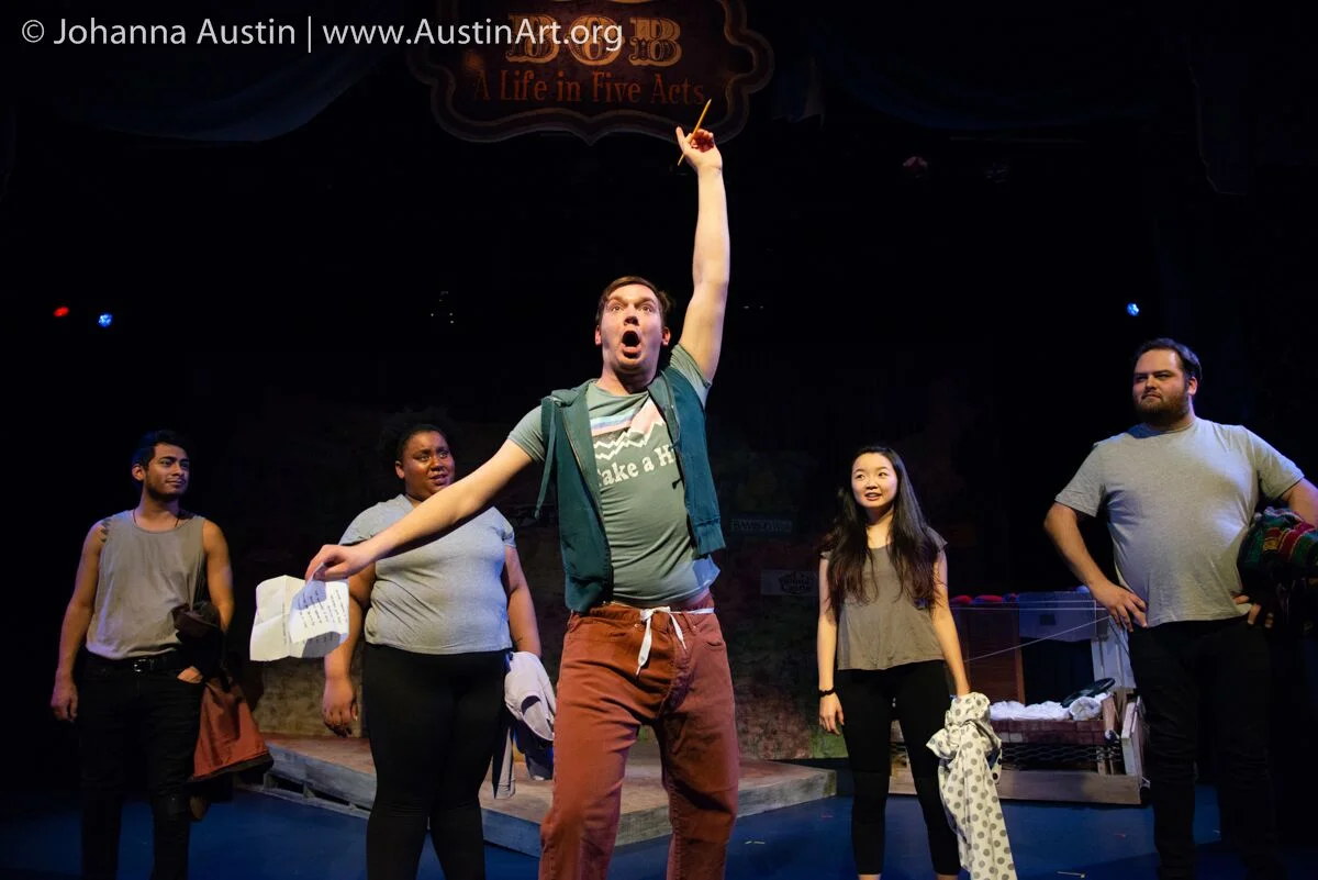 “I do hope that BOB is ultimately a hopeful story.” Frank Jimenez, Sabriaya Shipley, Paul Harrold, Claris Park, and Dan D’Albis in BOB