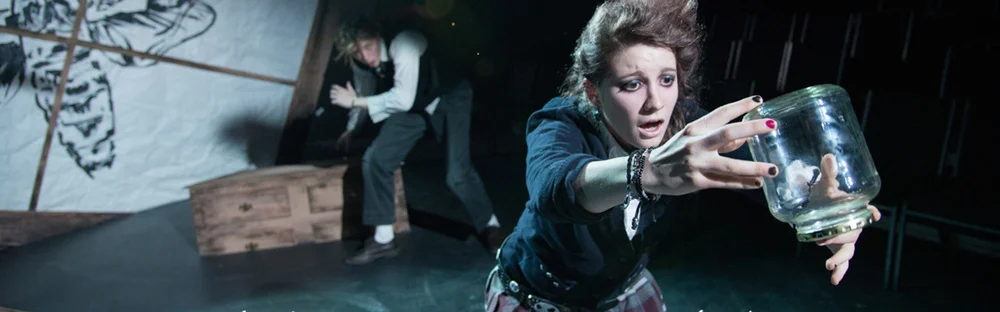 Nicholas Scheppard and Hannah Parke in Moth (2016); photo by Johanna Austin/AustinArt.org