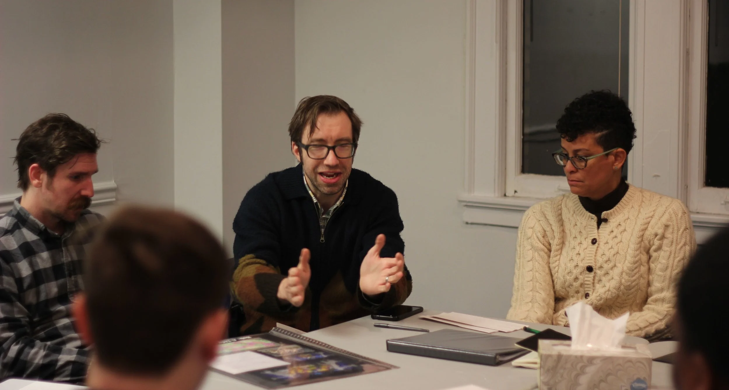 Michael at BOB’s first rehearsal, maybe referencing My Chemical Romance