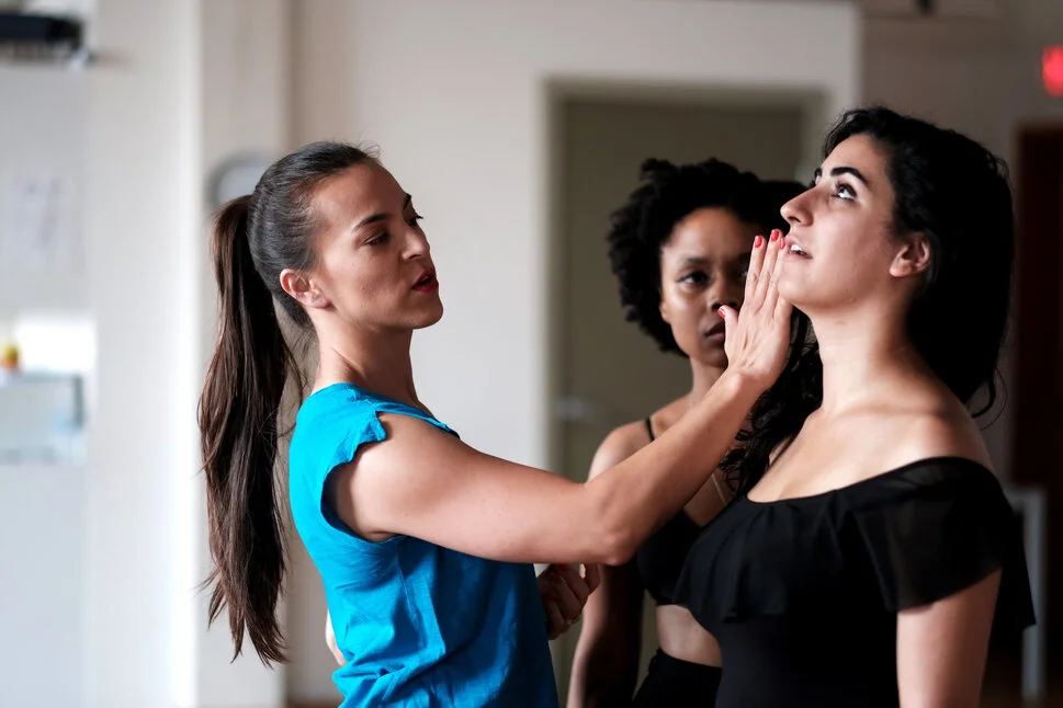 Just as when acting out a script, there should not be a surprise line, when performing intimacy, there should not be a surprise kiss. Intimacy choreographer Siobhan Richardson at work