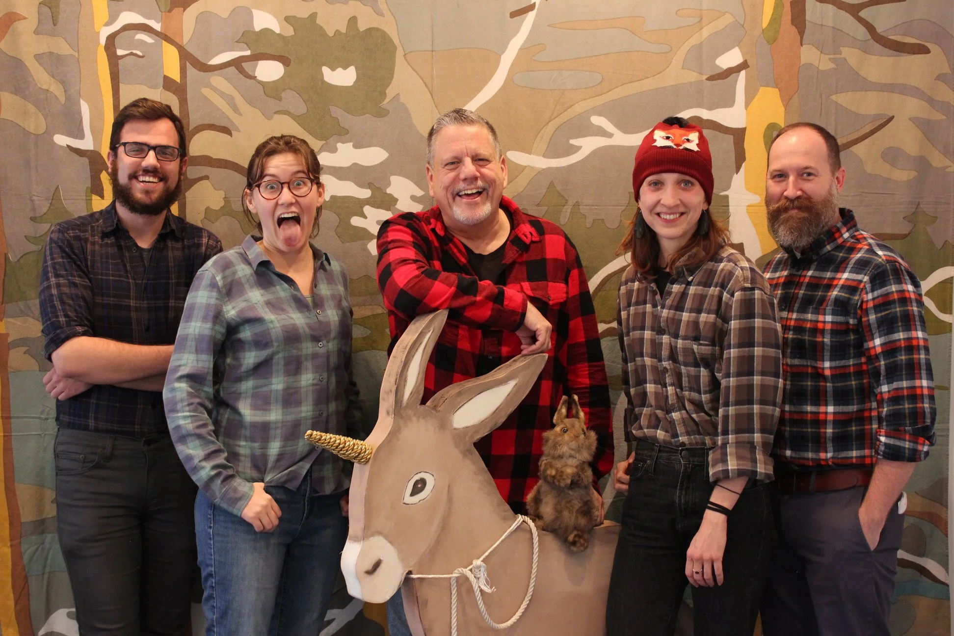L to R: Lucas McLean, Janelle Kauffman, Kevin Glaccum, Maura Krause, &amp; Mark H. Andrews