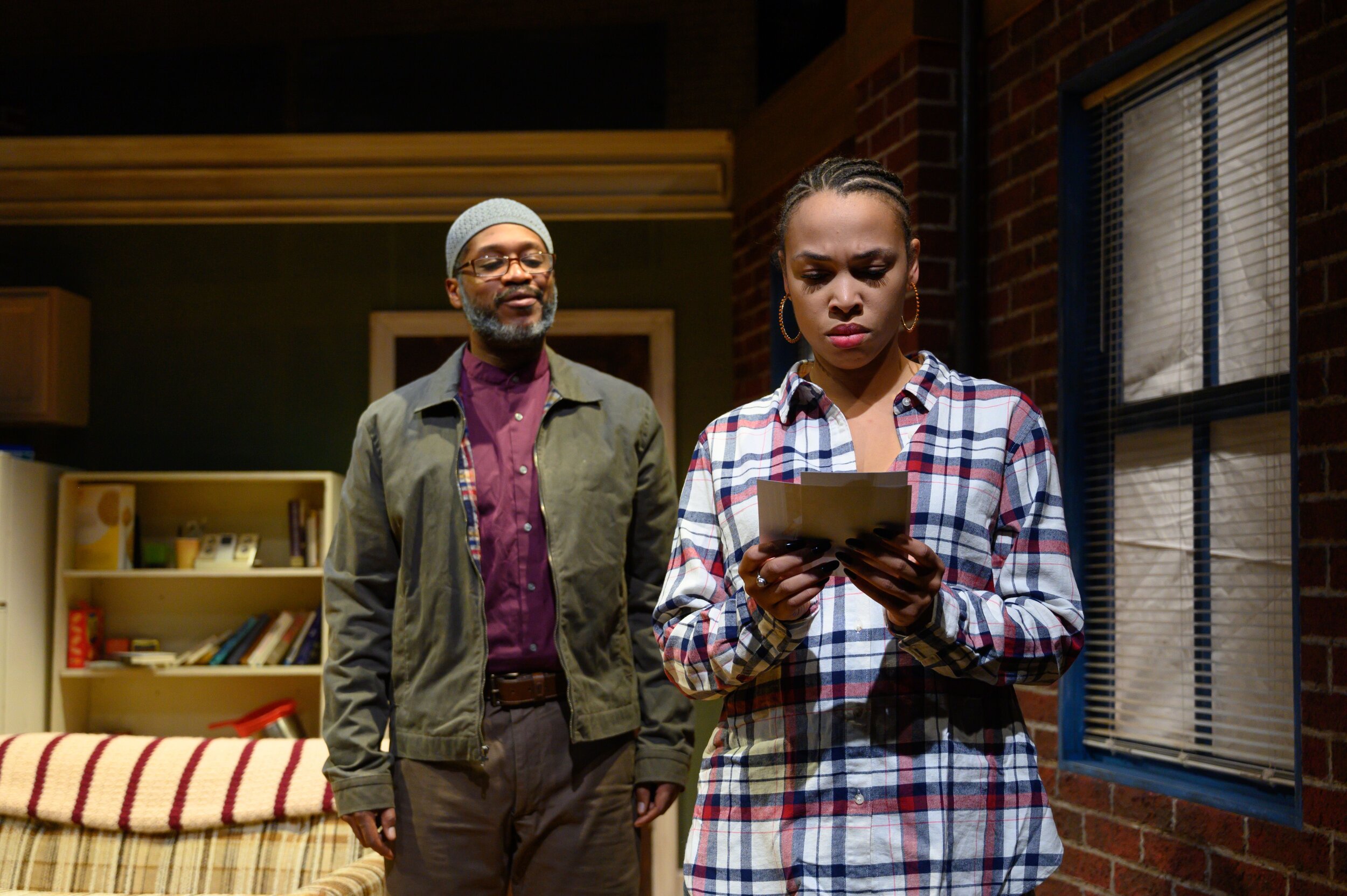 Steven Wright and Victoria Aaliyah Goins in Sunset Baby // Photo by Johanna Austin/AustinArt.Org