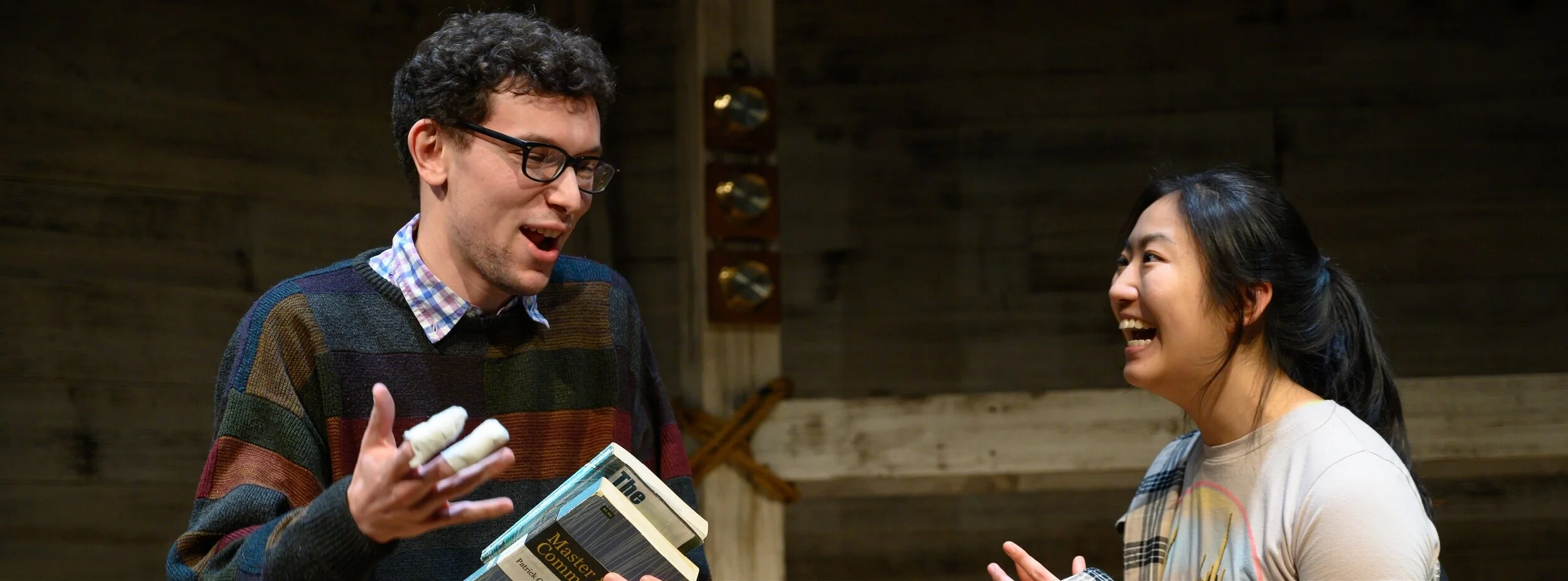 Michael A. Stahler and Annie Fang in SHIP // Photo by Johanna Austin/AustinArt.Org