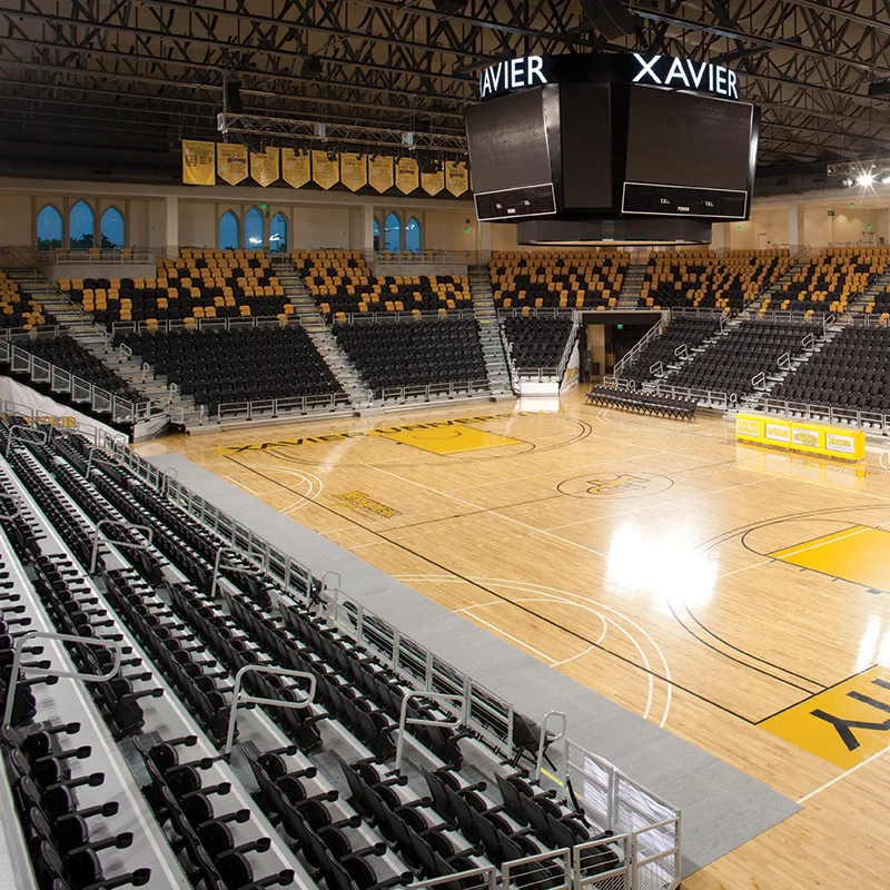 Bleacher Systems Learning Objective : To develop a clear understanding of the five standard applications of telescopic seating systems. The student will also gain knowledge of ADA solutions, sightlines, seat options and accessories. Course Number: HSYBLR | 1 CES HSW Credit