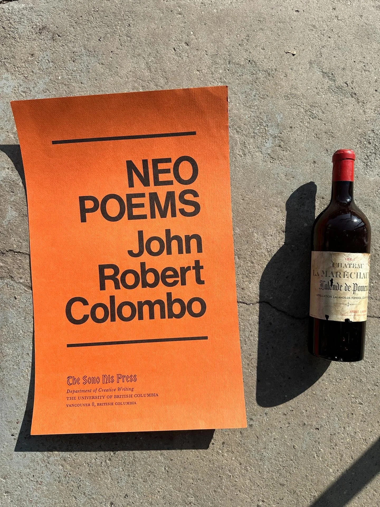 Another fabulous Canadian poetry promo.  From 1970.  Silkscreen on a good cottony paper.  Unimproveable graphics&hellip;.19 1/2&rdquo; x 12 1/2&rdquo;&hellip;$85 plus HST includes GTA delivery ✍️