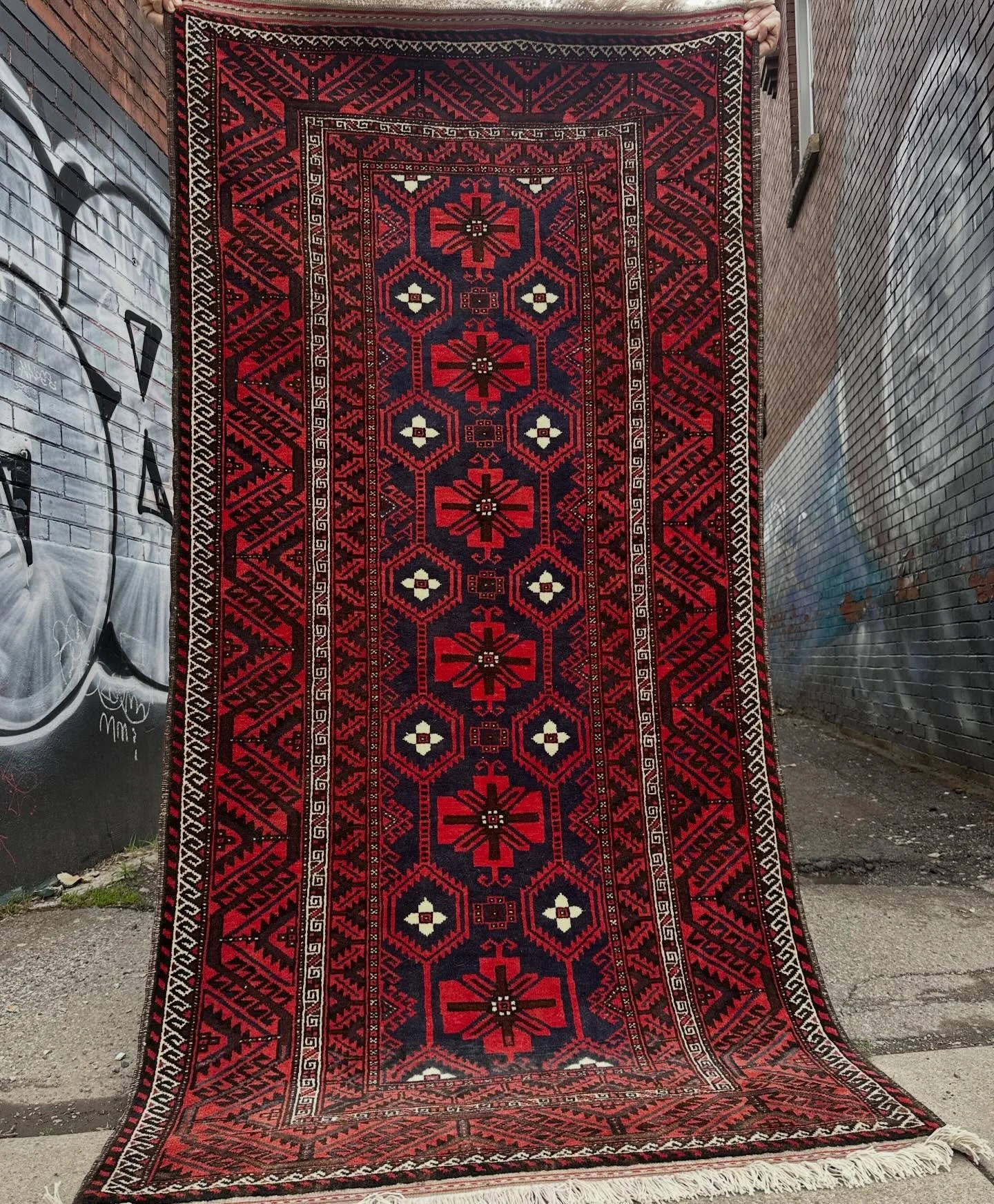 Very robust Balouch has a good hefty pile&hellip;very clean&hellip;conservatively 60 or more years old&hellip;90&rdquo; x 44&rdquo;&hellip;$525 plus HST includes GTA delivery ❤️