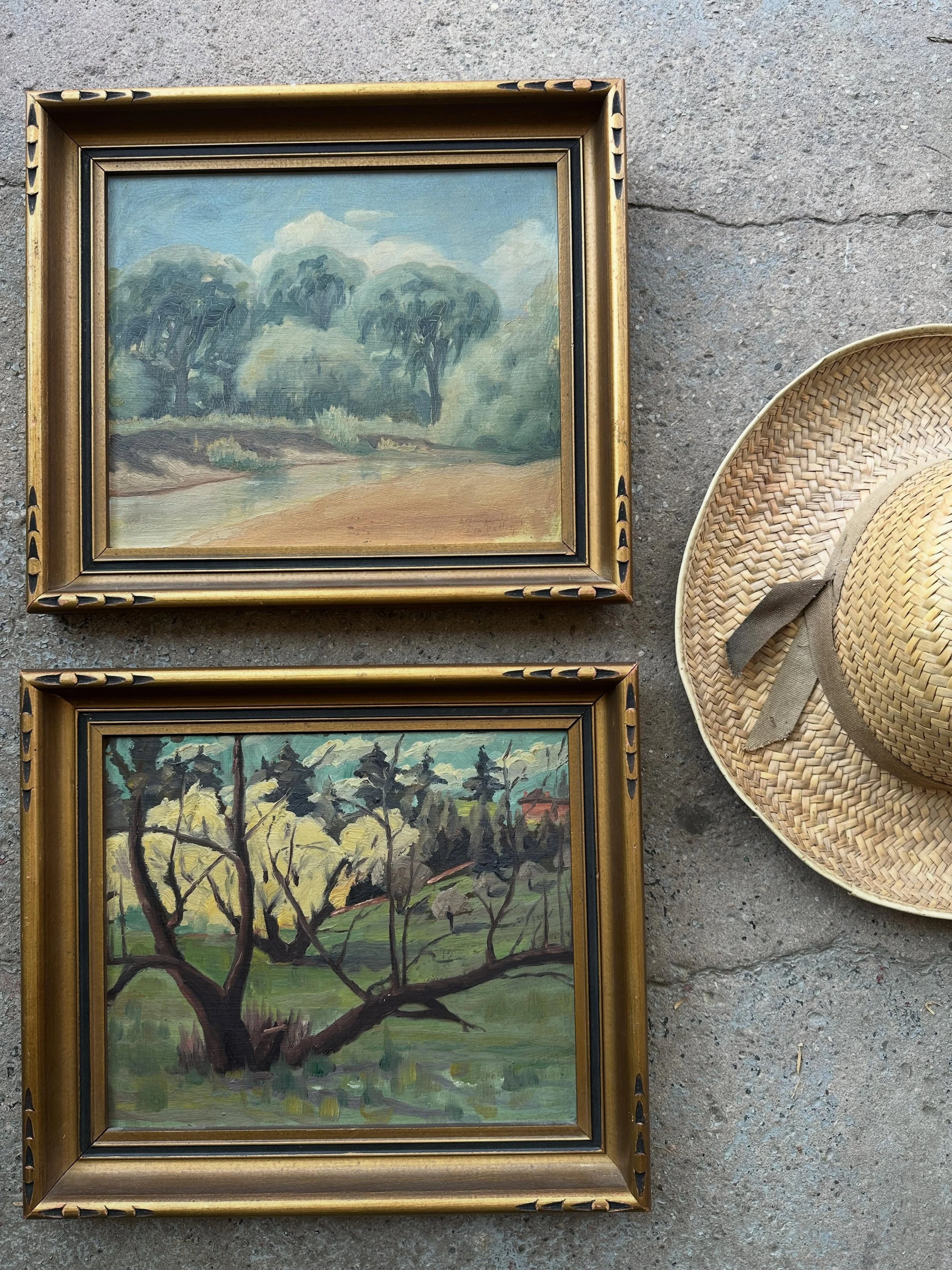 Good morning! Two early 20th century Toronto views by well listed Canadian artist WGL Spaulding (1864-1951)&hellip;Both oil on board, both signed and titled.  Upper is the Don Valley, and the lower is High Park.  These were the subjects he was well k