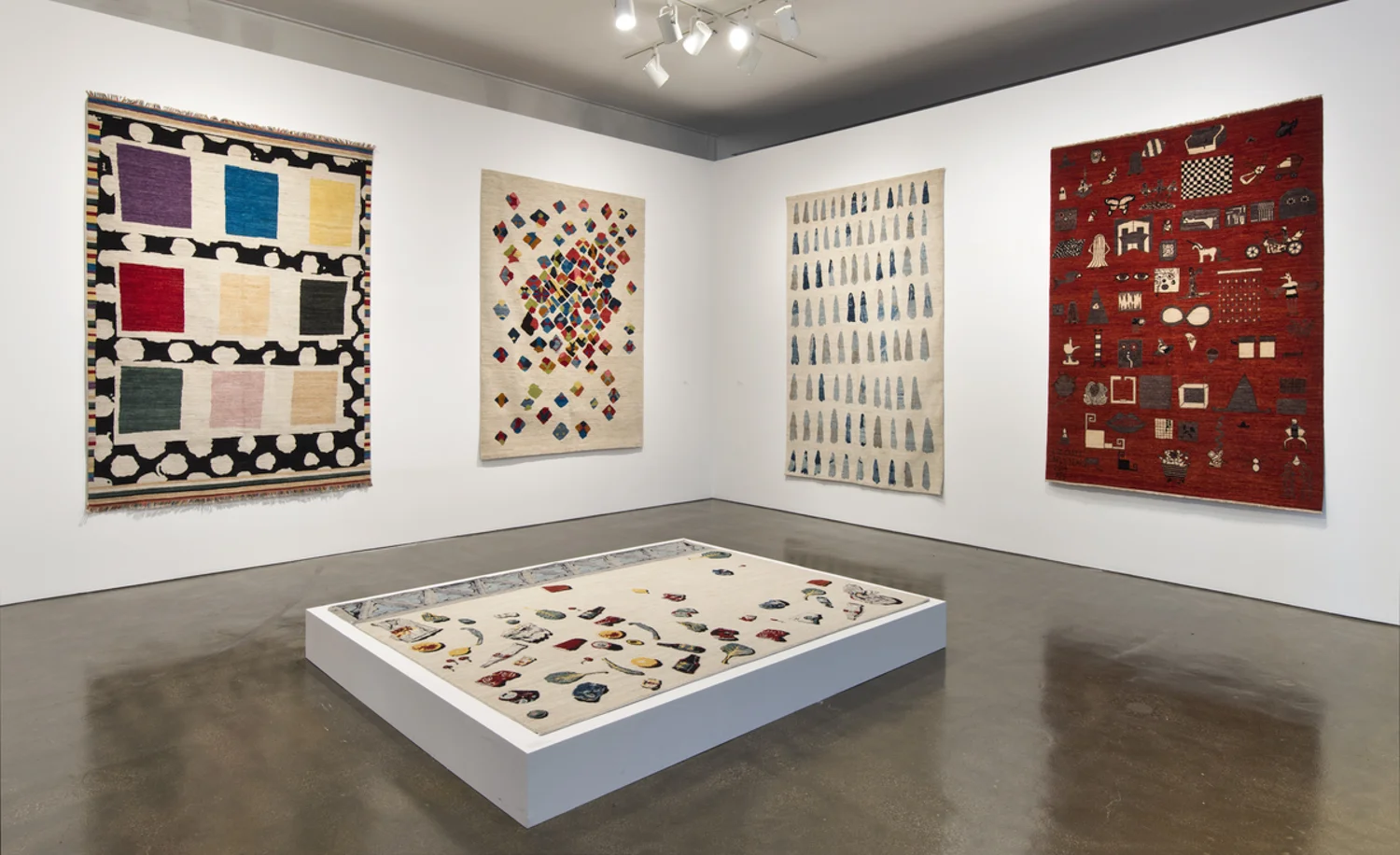 The Afghan Carpet Project, June 13-September 27, 2015. Installation at the Hammer Museum, Los Angeles. Photo: Brian Forrest.