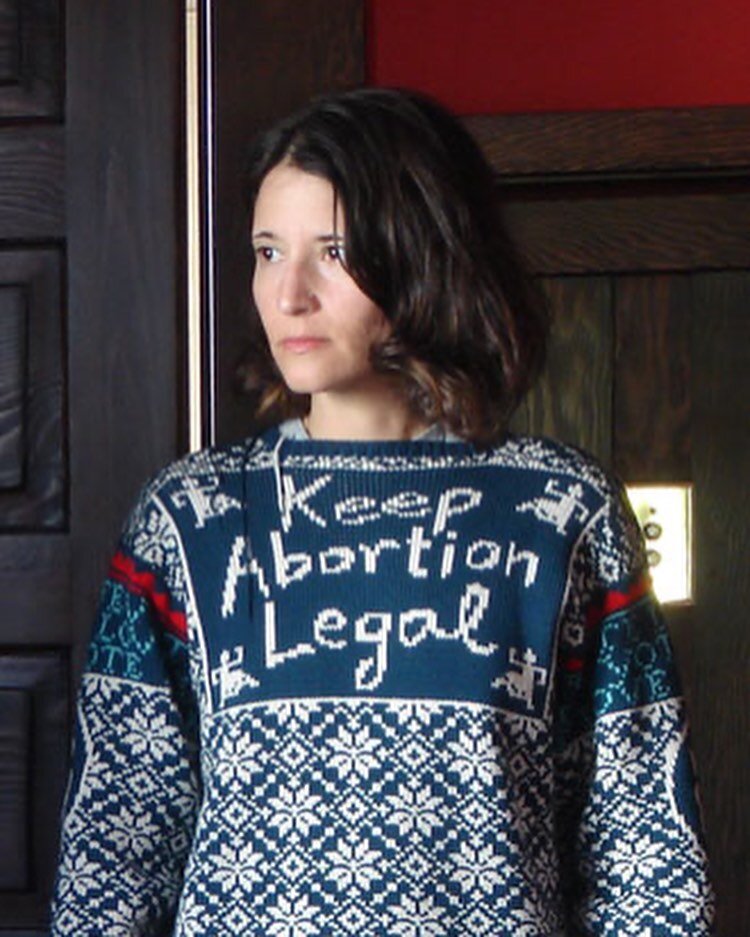 Some sweaters never go out of fashion unfortunately. Here I am as a small kitten in 2006 when I  made this sweater. At the time, there was a proposition on the ballot in California that would require parental notification for minors seeking abortions