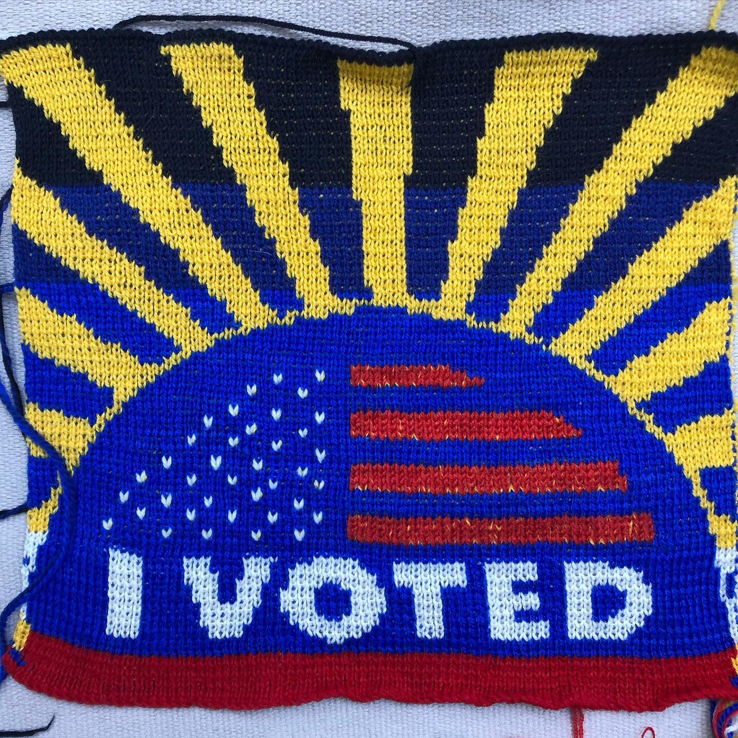 I voted and all I got was this lousy sticker. 
🧶