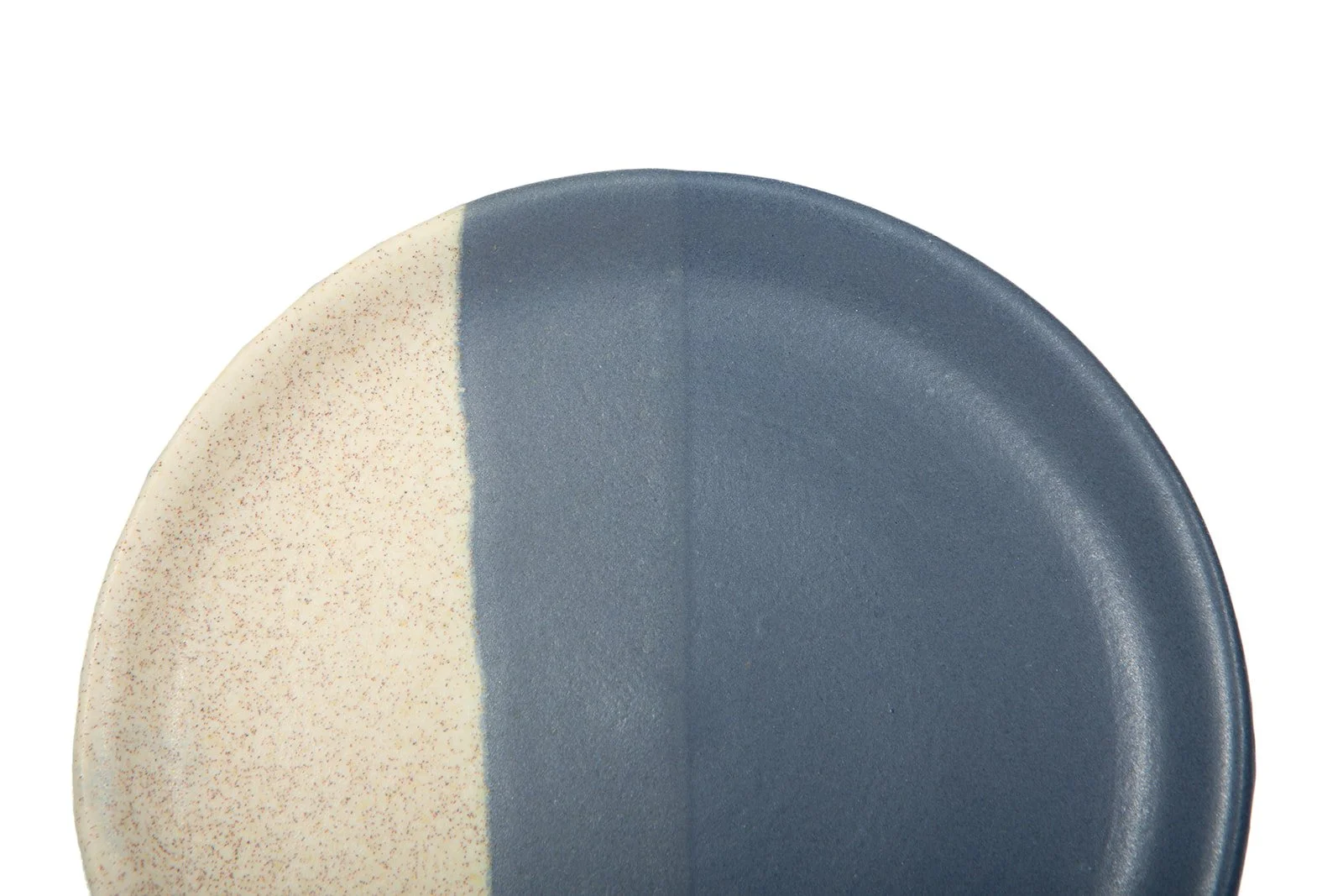 bmix, matte blue over speckled cream
