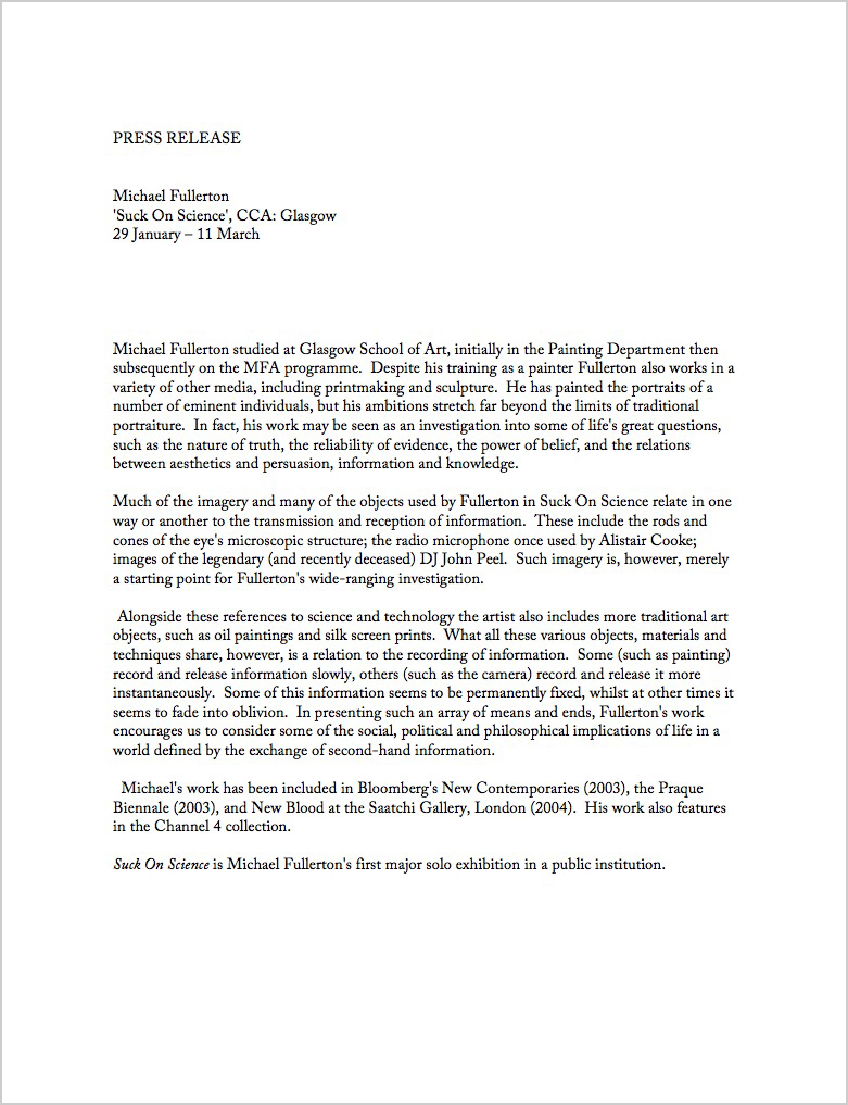 Press release