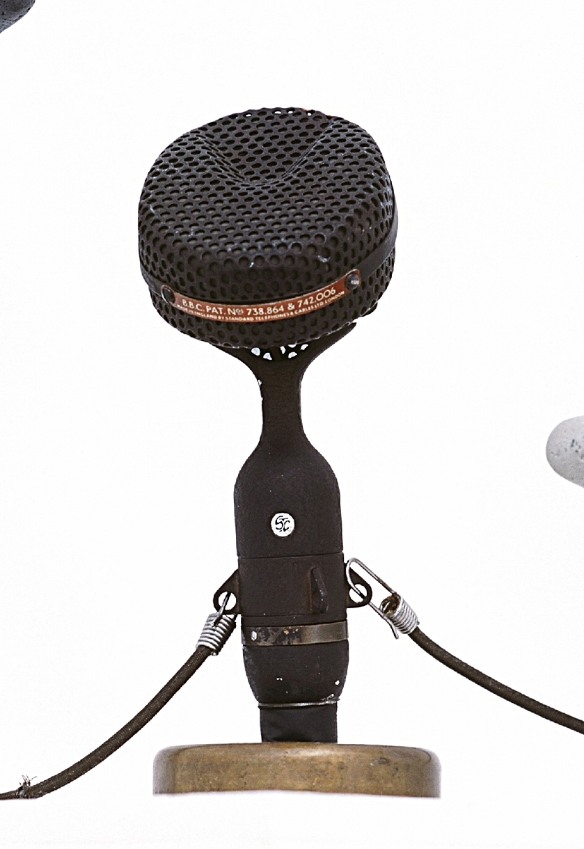  Detail of Roger Cooke's microphone. 