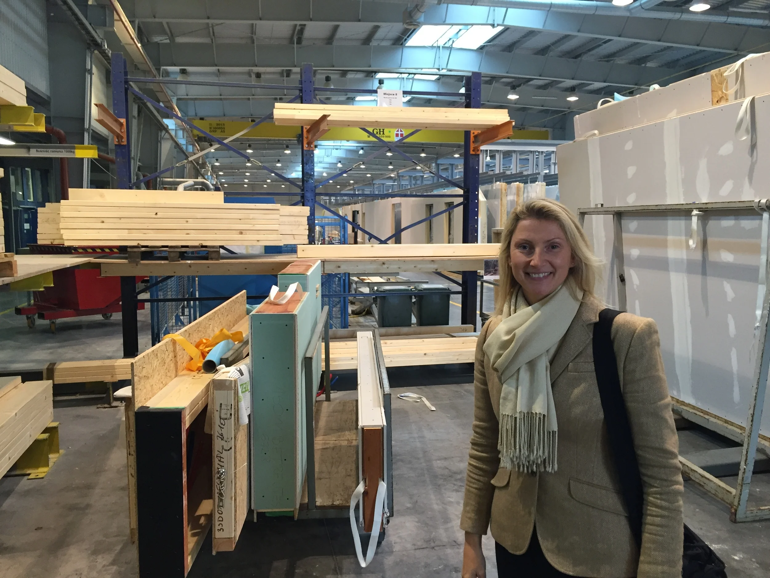 In the factory in Poland checking on a customer order