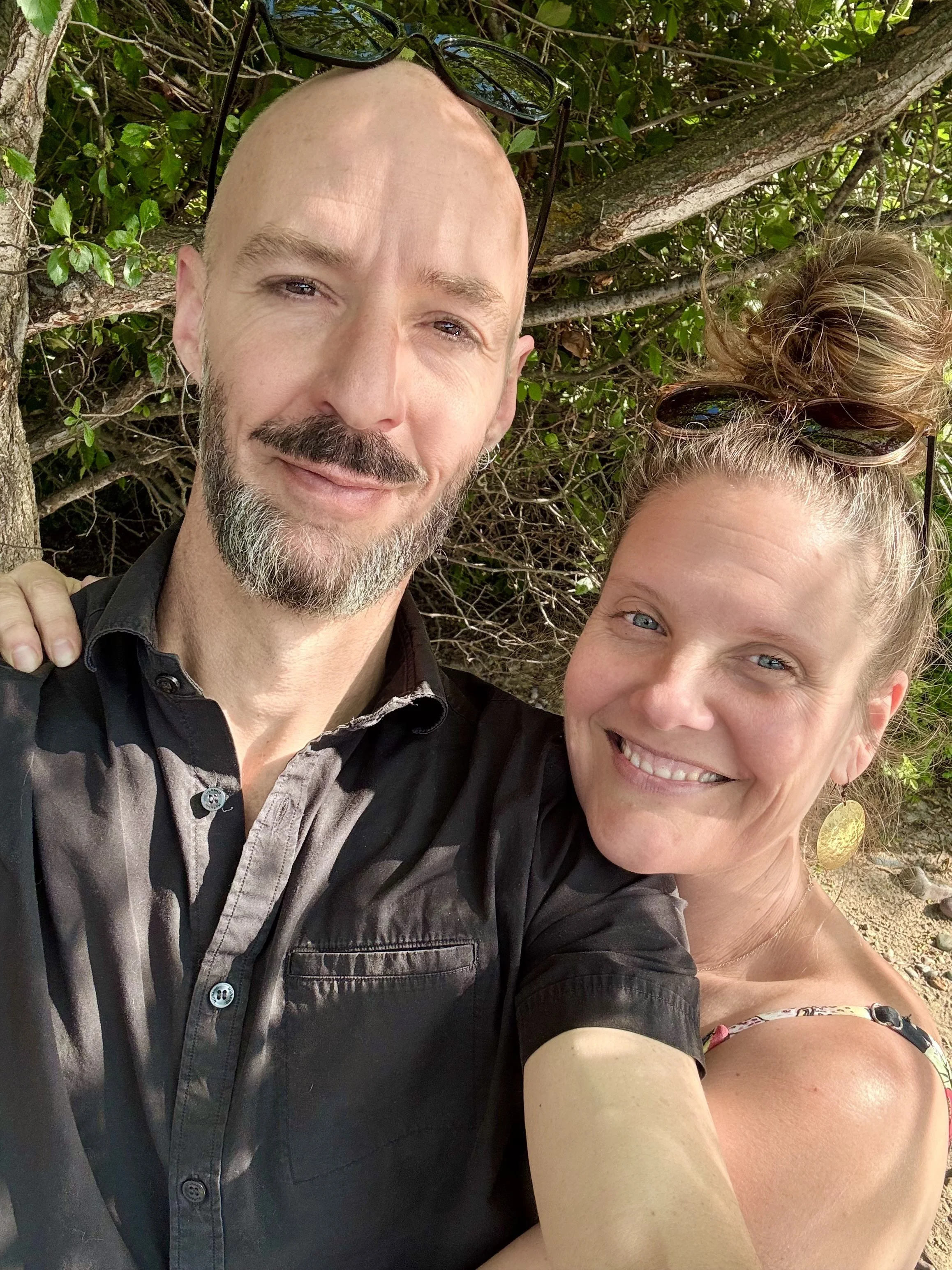 Nathan and Natalie together at the river