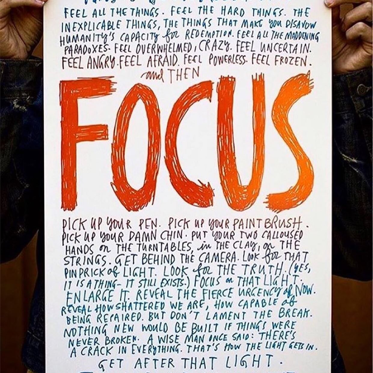 Thanks for the reminder @wendymac. Let us not wallow in despair. Focus and let&rsquo;s get our fight on &mdash;- in the streets fist raised in protest, at the ballot box, knocking, texting, phone banking to get out the vote, on the canvas, through po