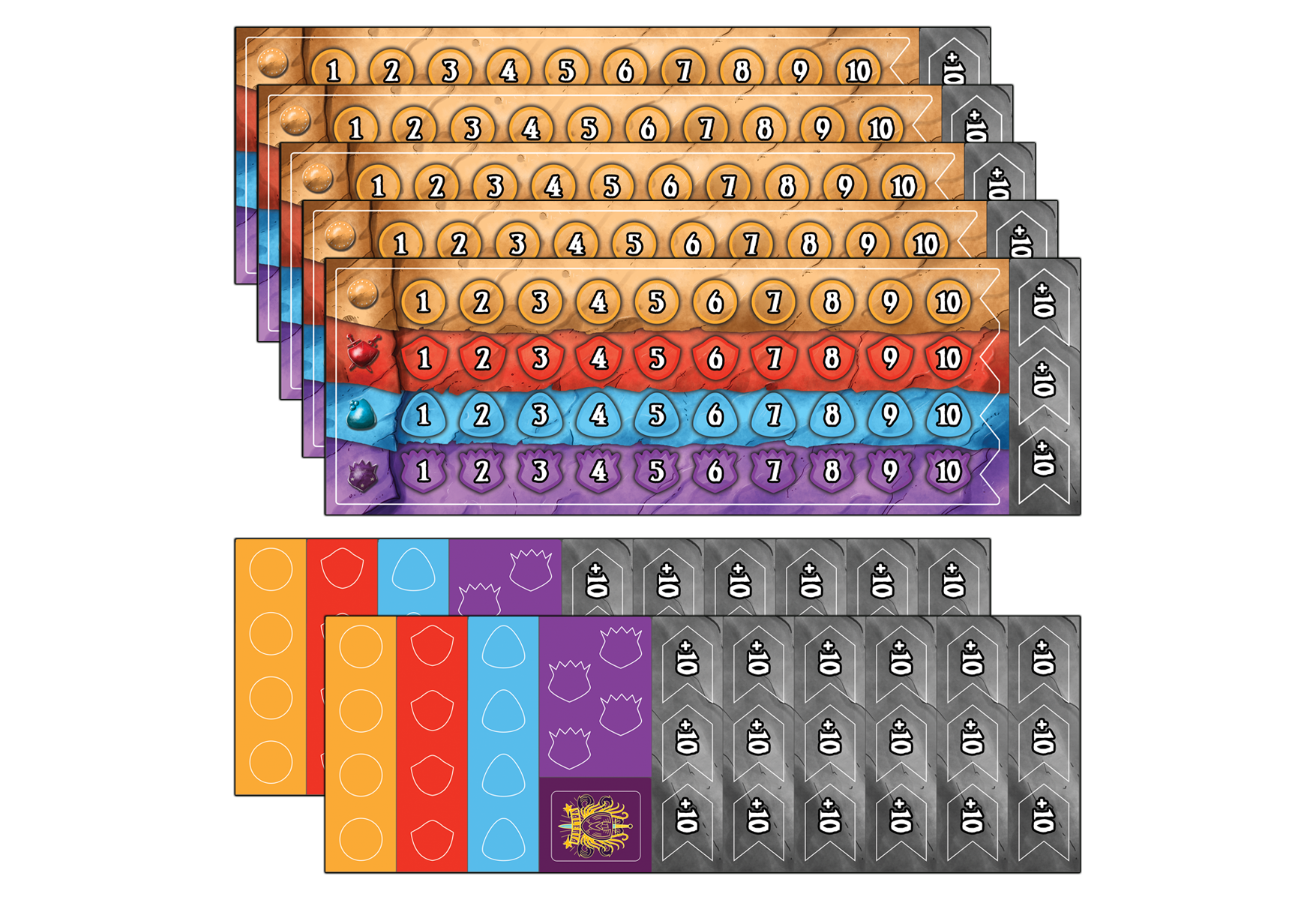 Valeria Card Kingdoms Upgrade Resource Tracker Boards (1 lbs) — Daily