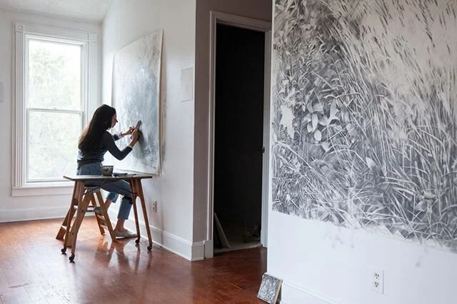 Today the drawing students from Western Colorado University will be joining me "in the studio" for a remote studio-visit/artist talk. I'll be sharing my process, my move from painting to drawing, and how I make money.⁠
⁠
Can you think of an