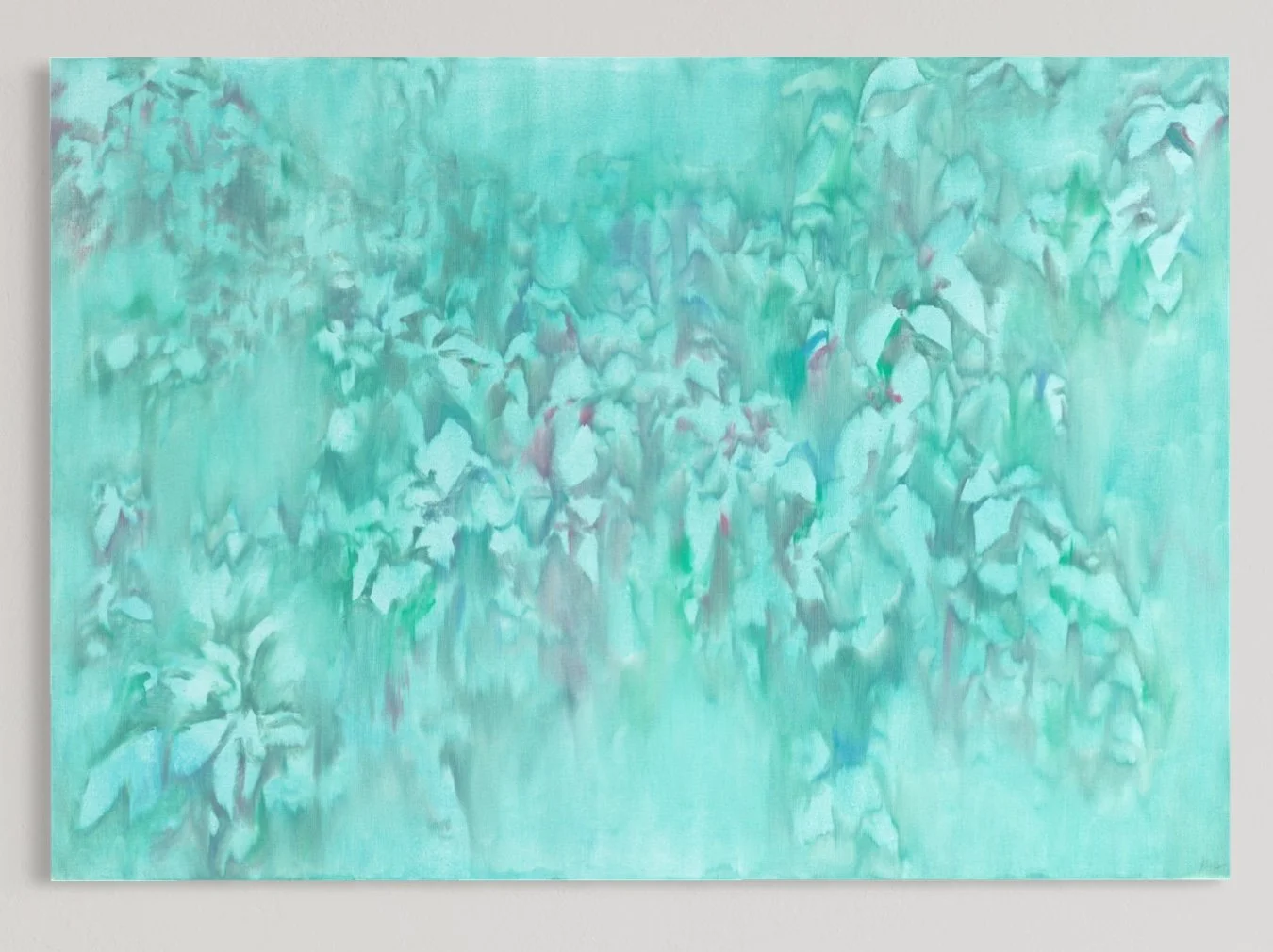 Landscape in Turquoise and Pink