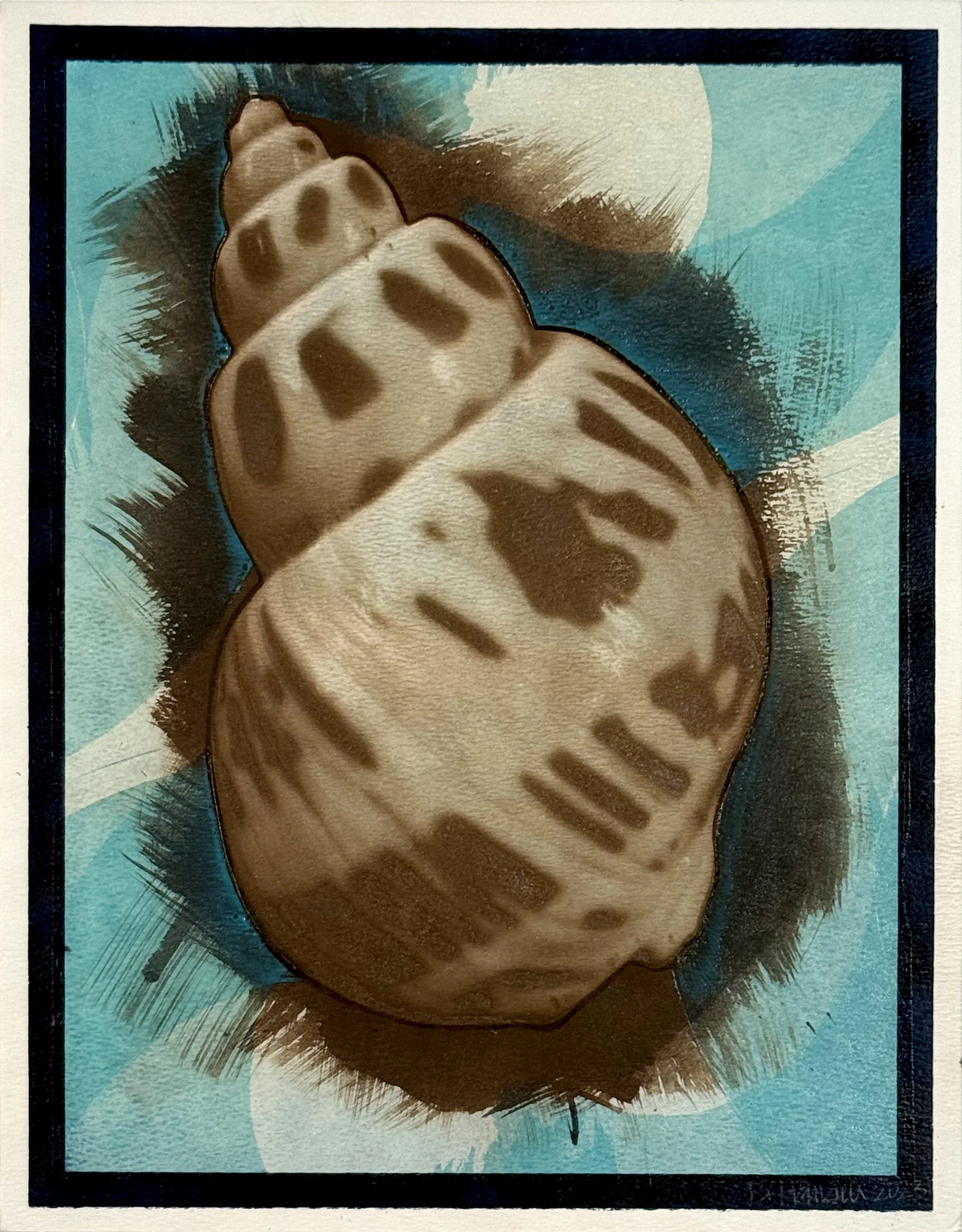 Untitled (2023)
Vandyke and screen print with mica powder
9"x12"
1/1