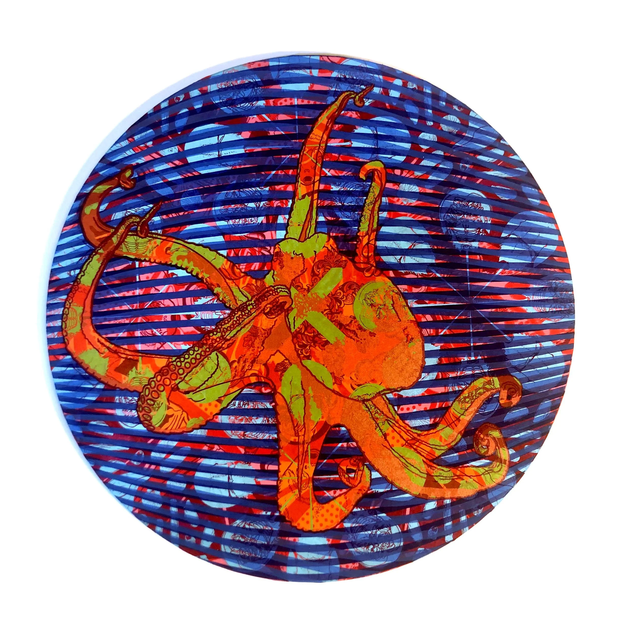 In Plain Sight II (2023)
Series of 6 Panels
Screen print on cotton mounted on panel
16" diameter
1/1