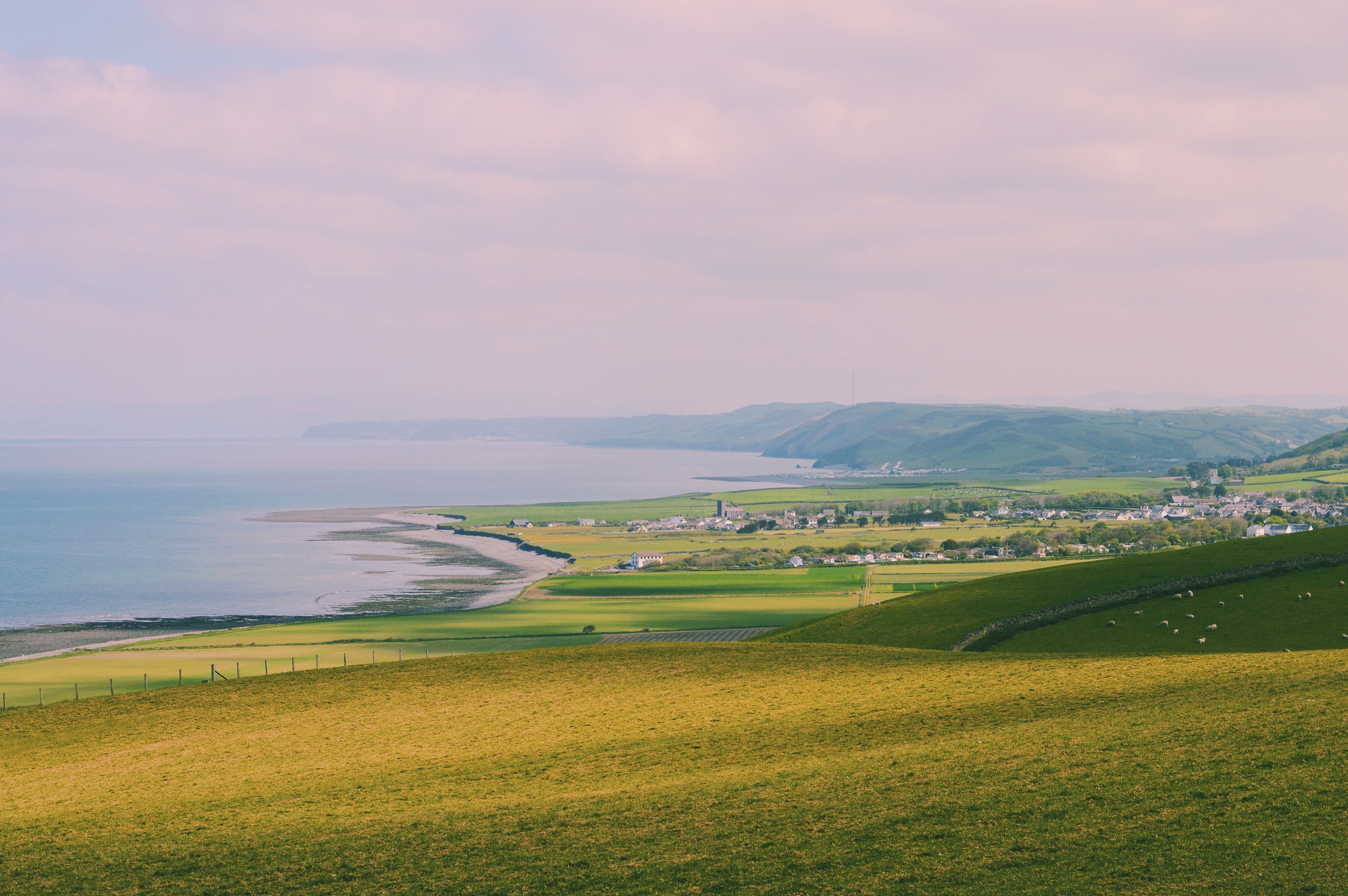 The view on the drive to Machynlleth