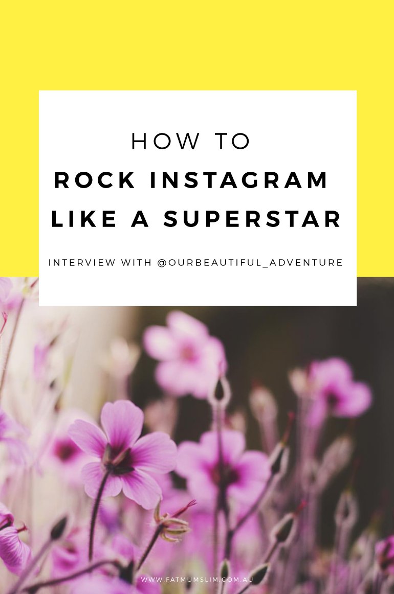 The very talented Chantelle from Fat Mum Slim blog interviewed me about my instagram . Go take a look .